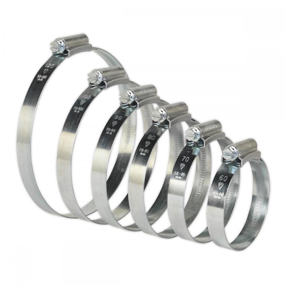 Sealey HCJ26A Hi-Grip® Hose Clip Assortment 26Pc Sizes Ø45-160Mm