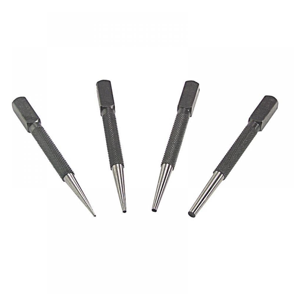 Priory PRI66SN4 66Sn4 Nail Punch Set 4 Piece