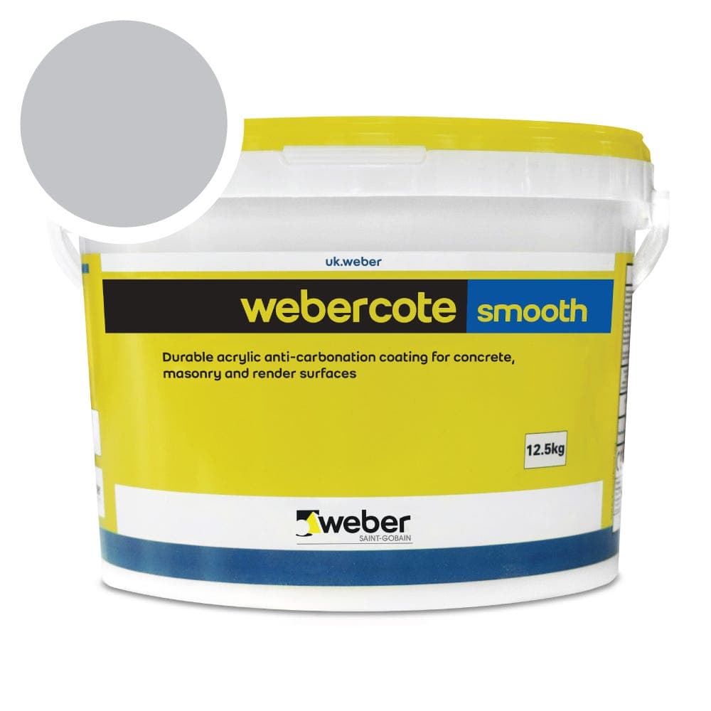 Weber Webercote Smooth Mid Grey - 12.5L