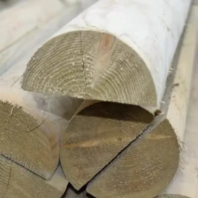100mm Half Round Rail