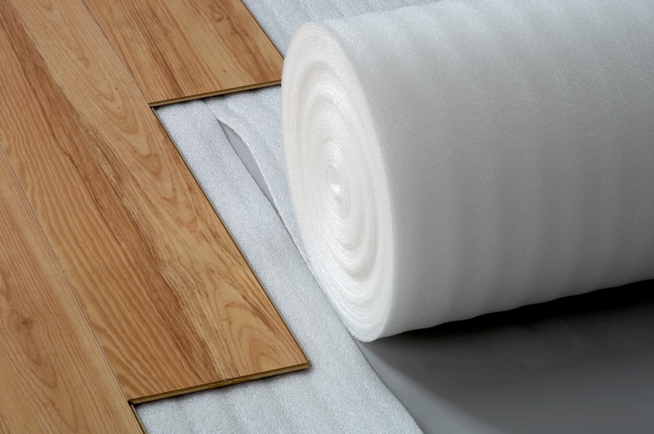 Novostrat Comfort White Foam Flooring Underlay For Laminate and Engineered Flooring 15m x 1m x 2mm