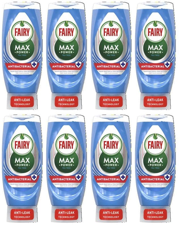 8 x Fairy Max Power Antibacterial - 450ML