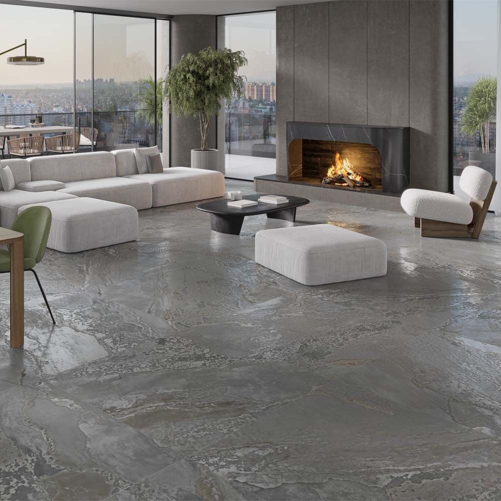 Planet Dark Glazed Polished Porcelain 1198x598mm