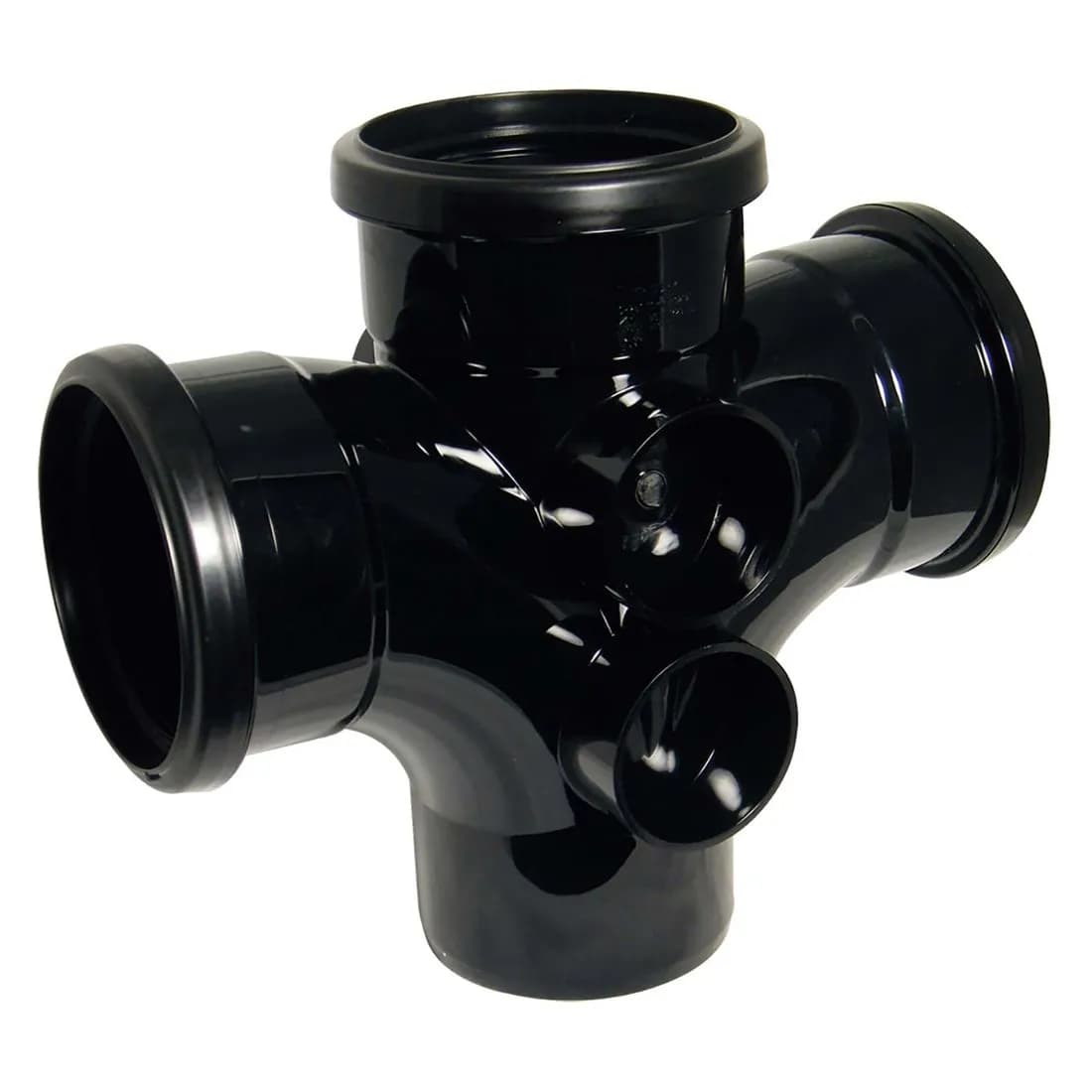 Triple Socket Black Soil 92.5 Deg. Branch 110Mm Sp230B
