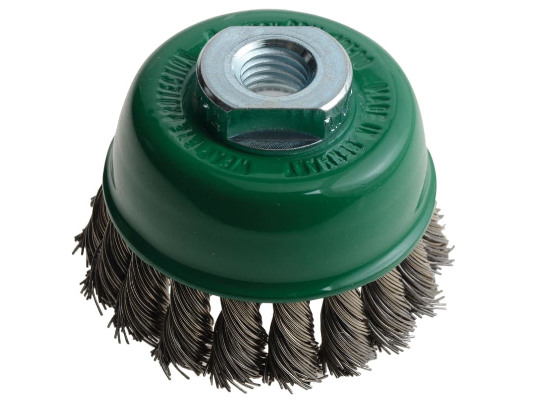 Lessmann Knot Cup Brush 65mm M14x2.0, 0.50 Stainless Steel Wire 482.817