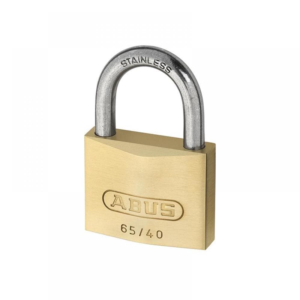 Abus Mechanical 42405 65Ib/40Mm Brass Padlock Stainless Steel Shackle Keyed Alike 6405