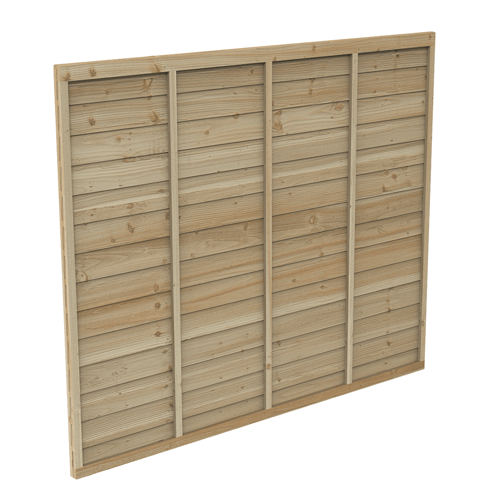 Forest Garden Larchlap Signature Fence Panel 6ft x 5ft