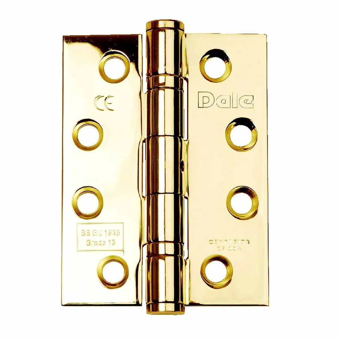 Class 13 Firedoor Hinges Polished Brass 100 X 75Mm Pk3