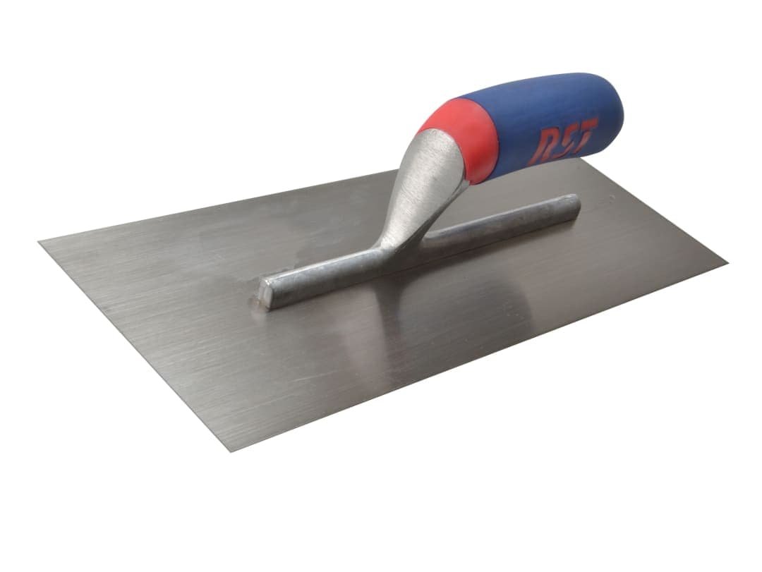 R.S.T. Plasterer's Finishing Trowel Carbon Steel Soft Touch Handle 14 x 4.1/2in RTR14S