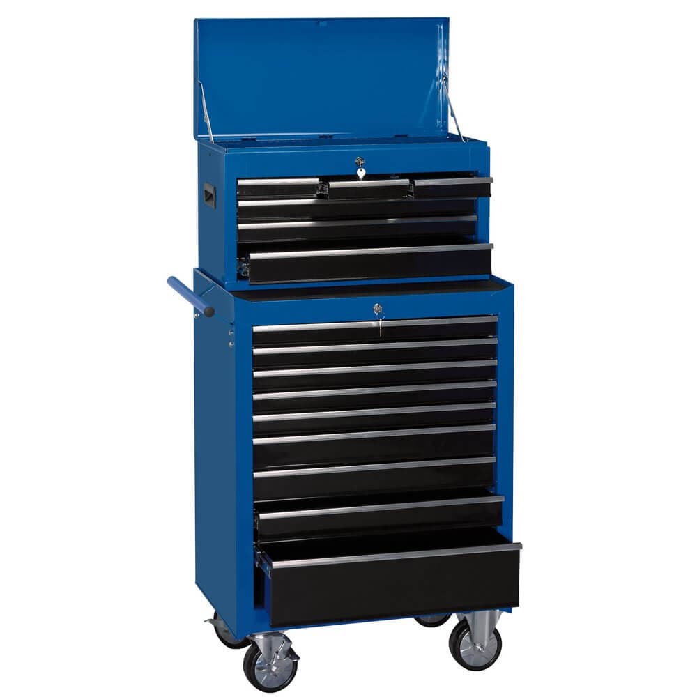 Draper 11533 Combination Roller Cabinet And Tool Chest 15 Drawer 26in 680 X 458 X 1322Mm each