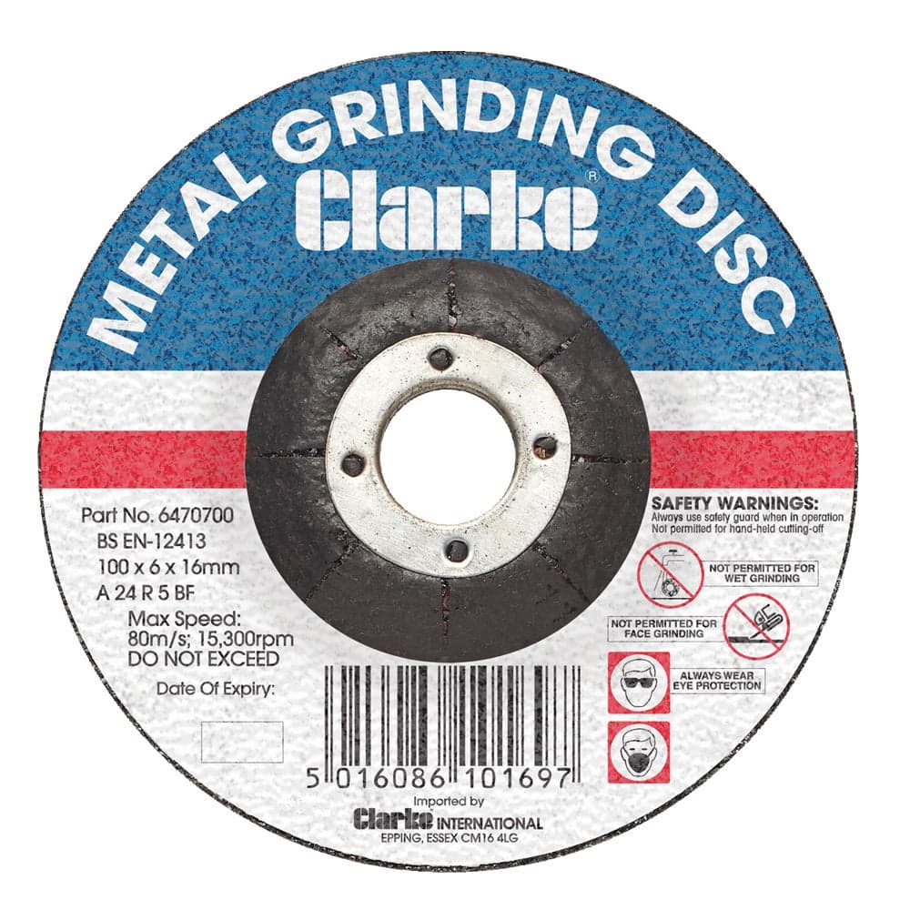 Clarke 6470700 6470700 4 Metal Grinding Disc
