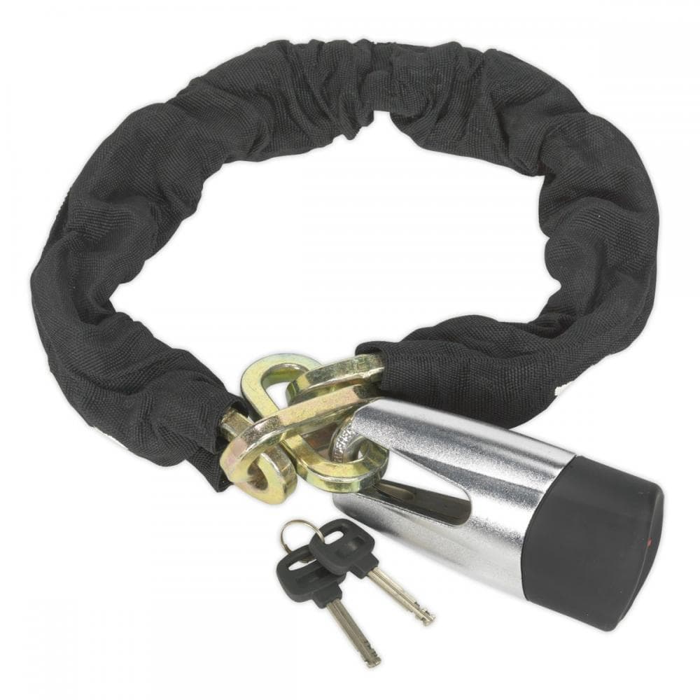 Sealey CLA109DL Motorcycle Chain & Disc Lock 10.5 X 10.5 X 1500Mm 4* Art Approved