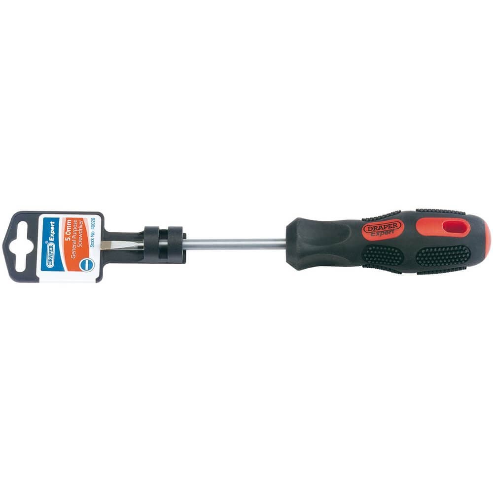 Draper Expert 40028 Plain Slot Parallel Tip Screwdriver 5 X 100Mm each