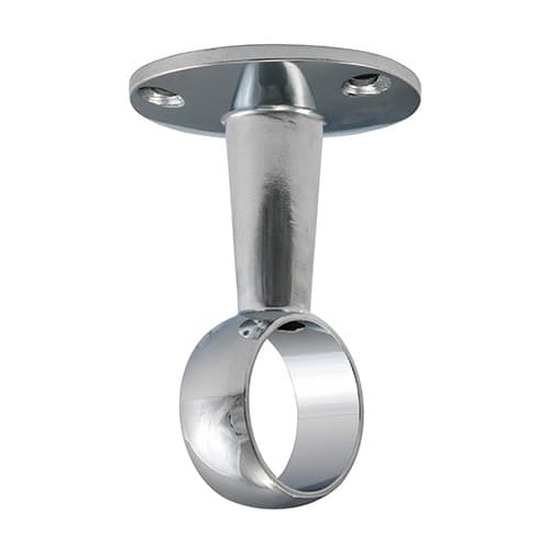 Timco Centre Bracket - For Round Tube - Polished Chrome TIMpac 1 204105P