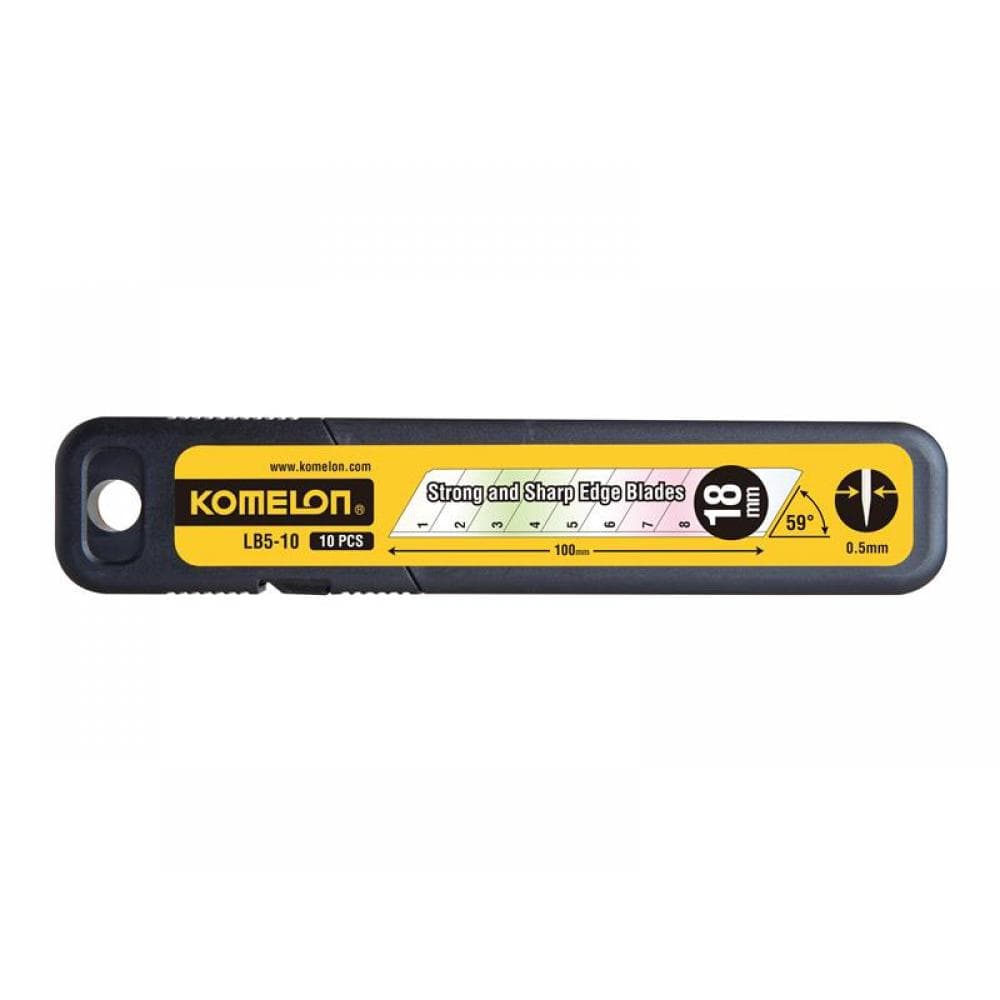 Komelon LB510 Snap-Off Blades 18Mm (Pack 10)