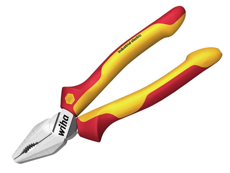 Wiha 38855 Industrial Electric Combination Pliers With Dynamicjoint® 180Mm