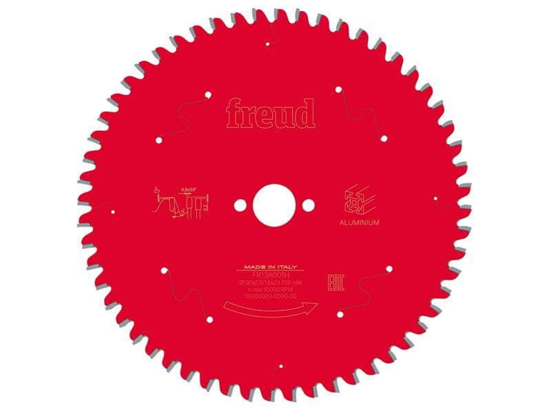 Freud F03FS09814 Metal Circular Saw Blade 190 X 20 X 2.5/1.6Mm X 56T