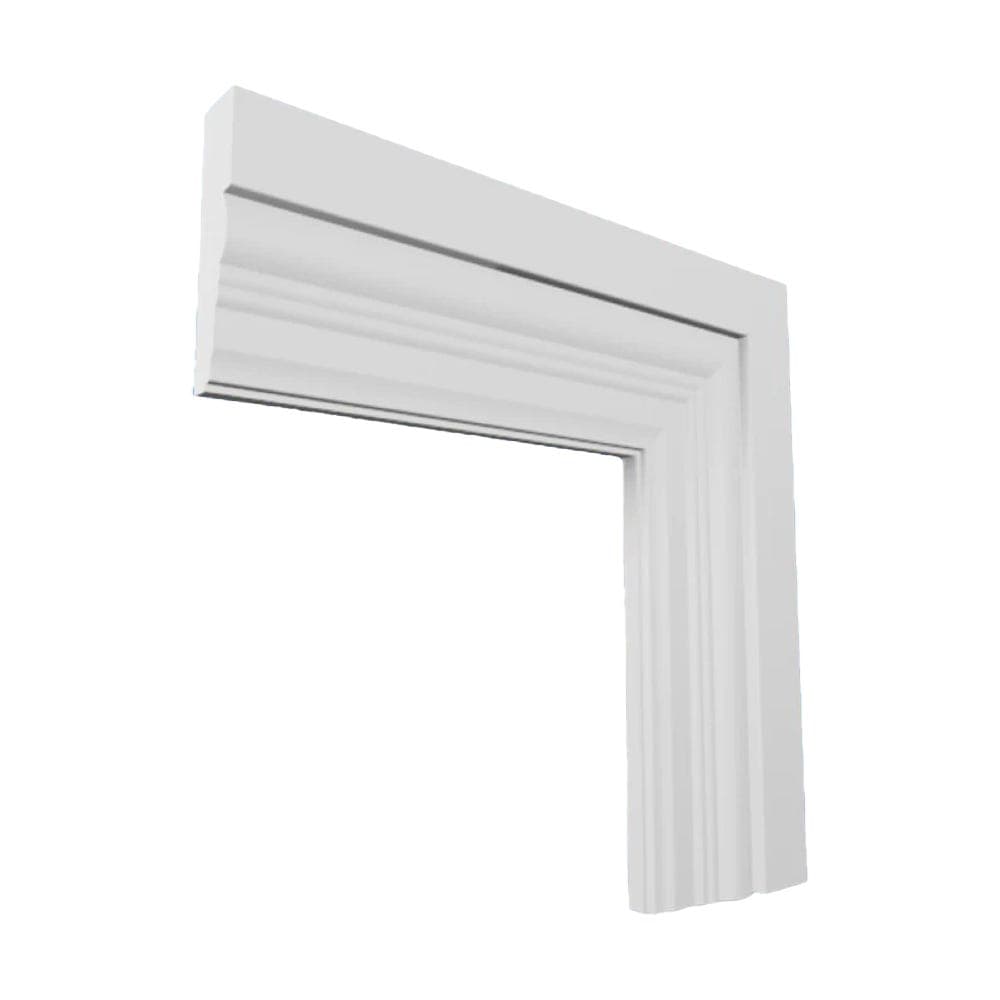 Antique MDF Architrave White Primed 4200mm x 80mm x 18mm