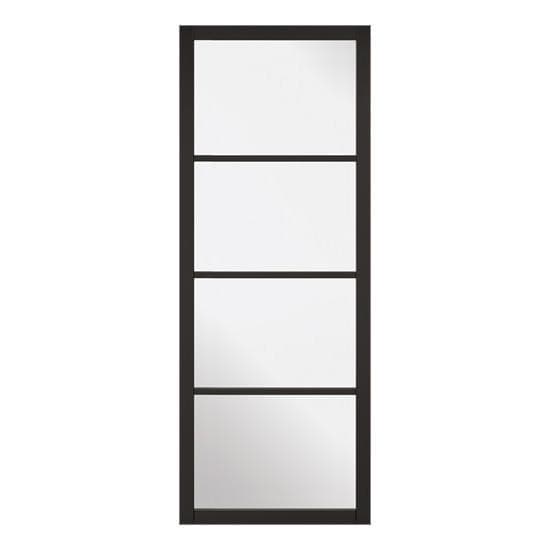 Soho Black Primed Glazed Internal Door
