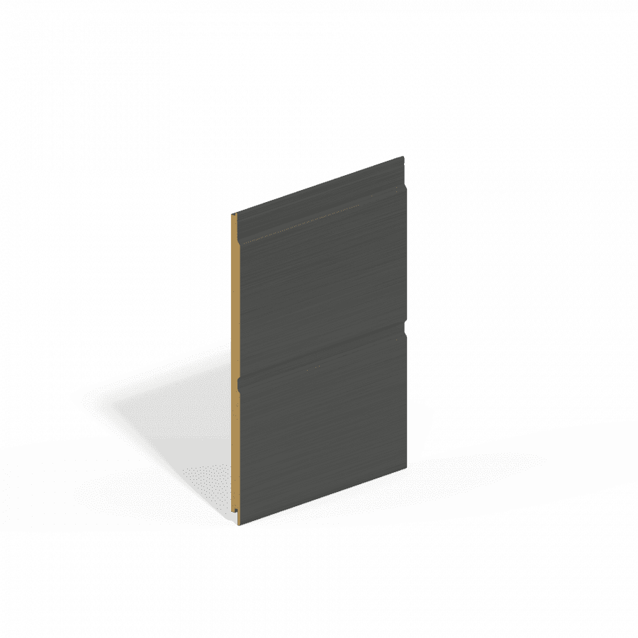 Double Shiplap MDF Cladding - 294mm x 4.88mtr Anthracite Grey