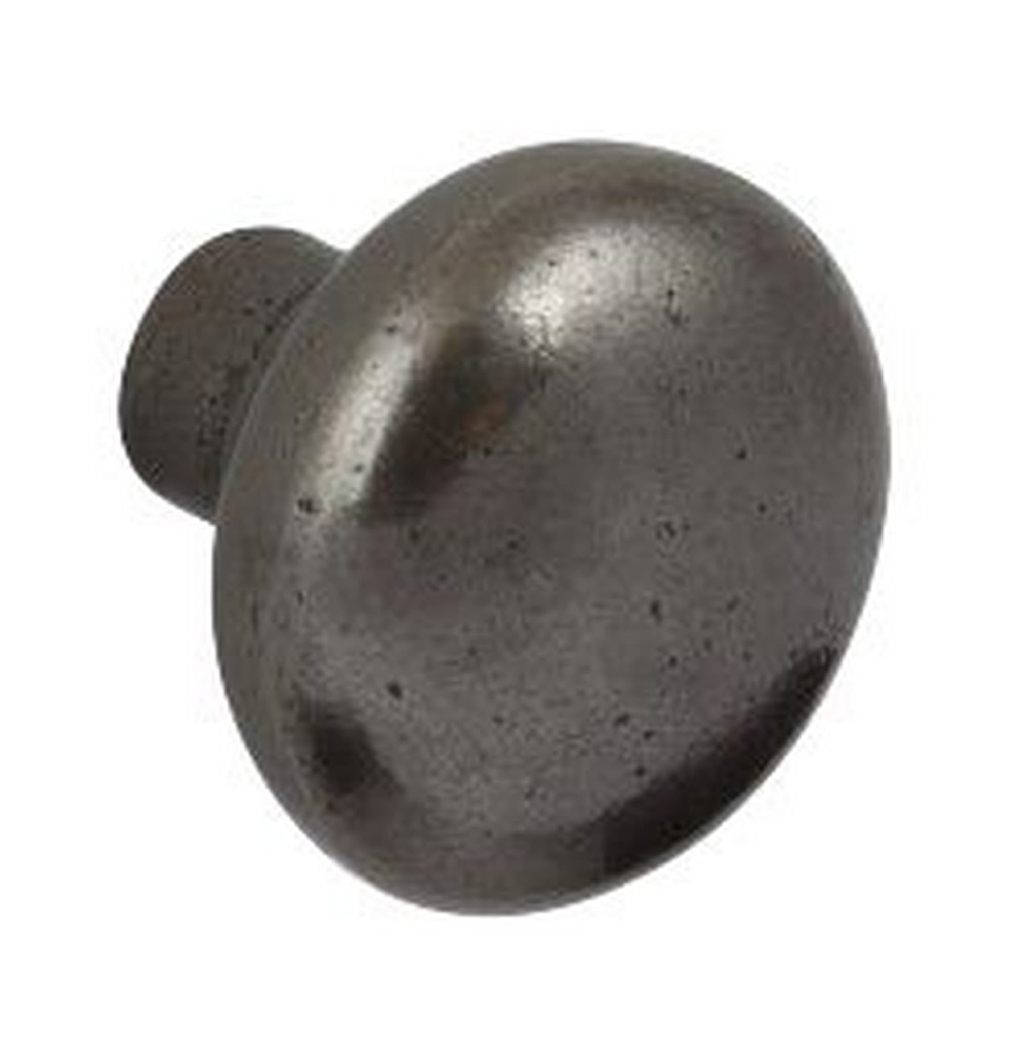 Knob Pewter Effect Single Pin