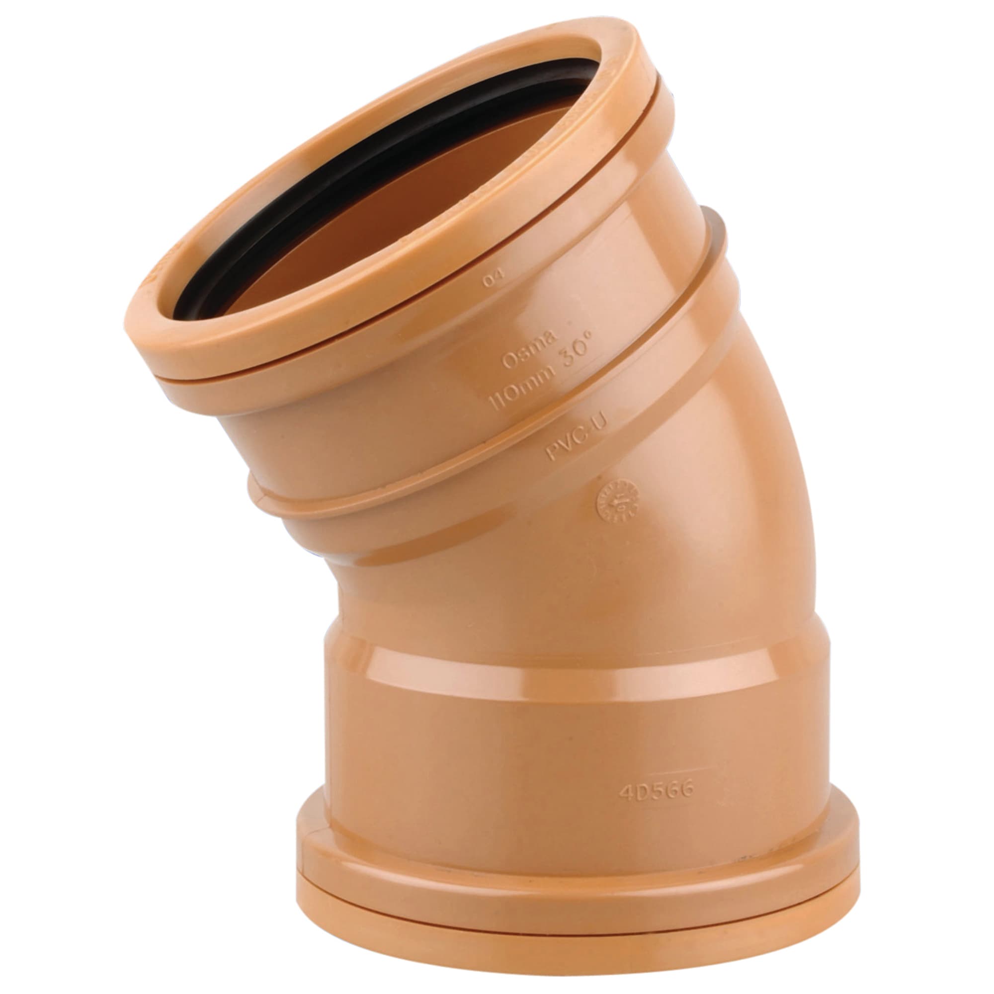 OsmaDrain Double Socket Short Radius Bend 30° 110mm 4D566
