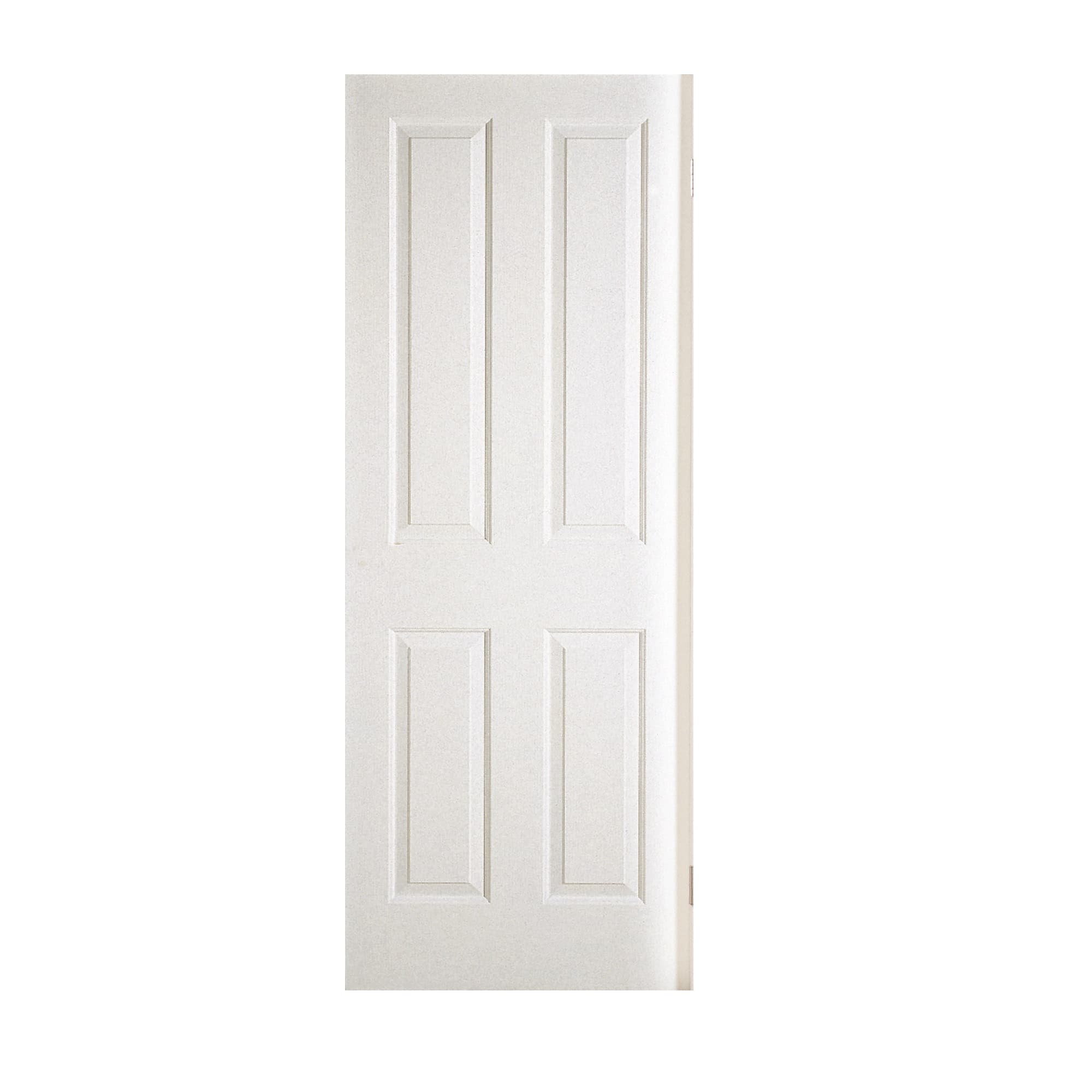 Travis Perkins White Primed 4 Panel Grained Hollow Core Door 2032 x 813 x 35mm