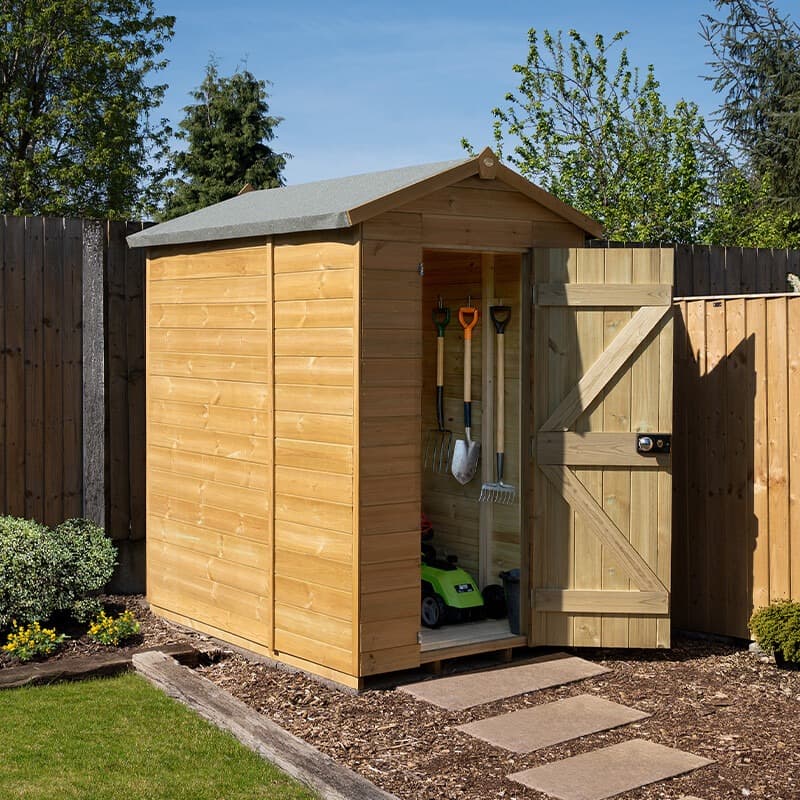6' x 4' Forest Timberdale 25yr Guarantee Tongue & Groove Pressure Treated Windowless Apex Shed (1.93m x 1.37m)
