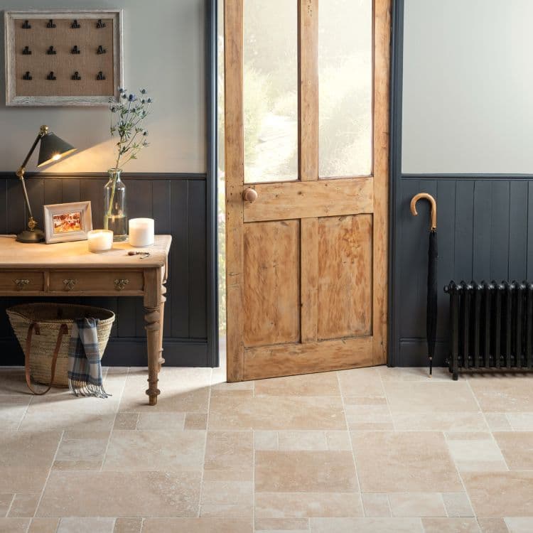 Original Style Earthworks Levantine Ivory Unfilled & Tumbled Travertine Tile 20x40cm