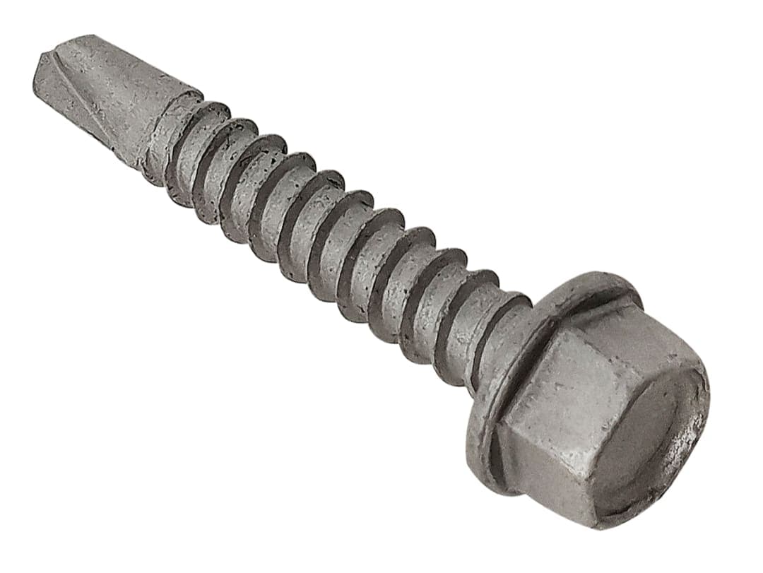 ForgeFix TechFast Roofing Sheet to Steel Hex Screw No.3 Tip 5.5 x 38mm Box 100 TFHUWSD5538L