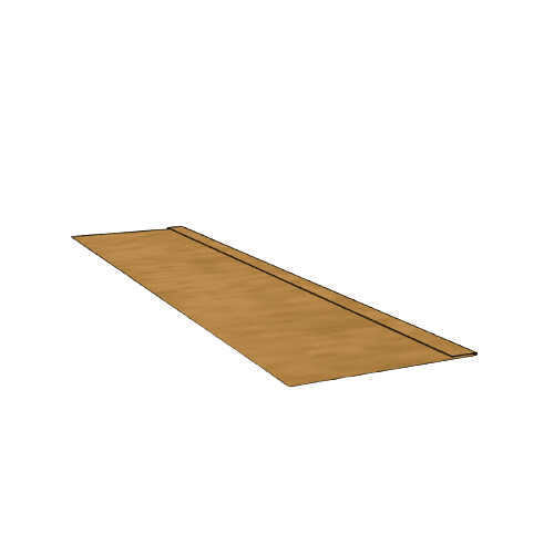 Copper Soffit Flat Profile Length - 300mm x 2.4mtr
