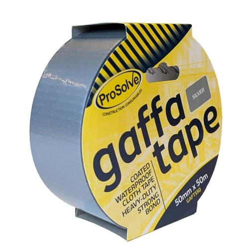 ProSolve Gaffa Tape - 50mm x 50mtr Silver