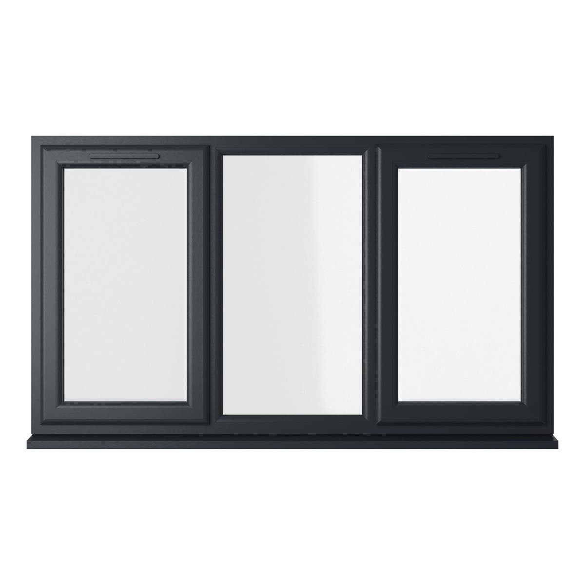 uPVC Grey/White Double Glazed Window - Left & Right Handed - Side Hung - Clear Glass - 1770 x 1040mm