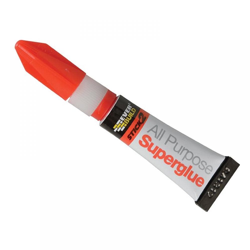 Everbuild Sika 483372 Stick2® All-Purpose Superglue Tube 3G