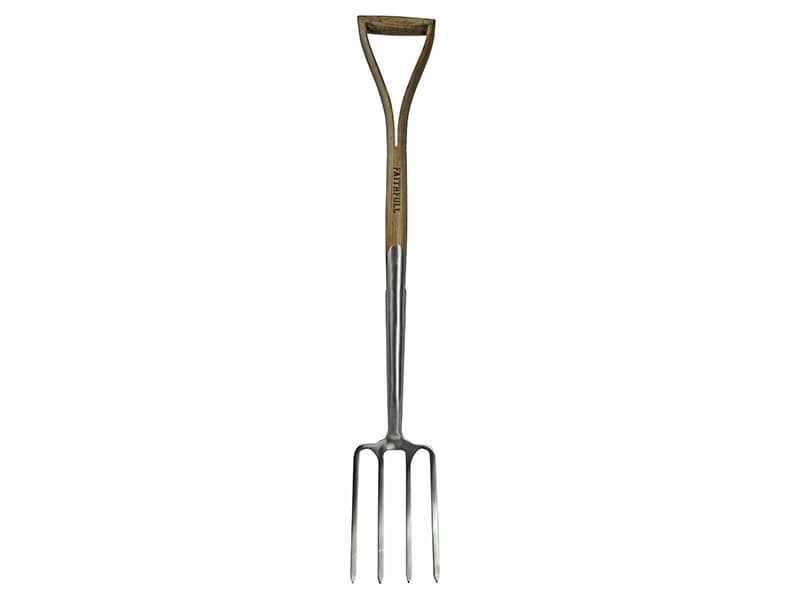 Faithfull RI11-VRSSBFWSYD Prestige Stainless Steel Border Fork Ash Handle