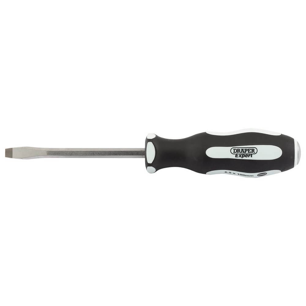 Draper Expert 35181 ftPound Thruft Plain Slot Soft Grip Screwdriver 6.5 X 100Mm each