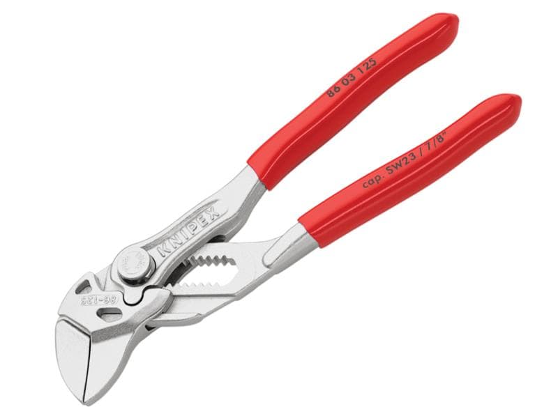 Knipex 86 03 125 SB Mini Pliers Wrench Pvc Grips 125Mm