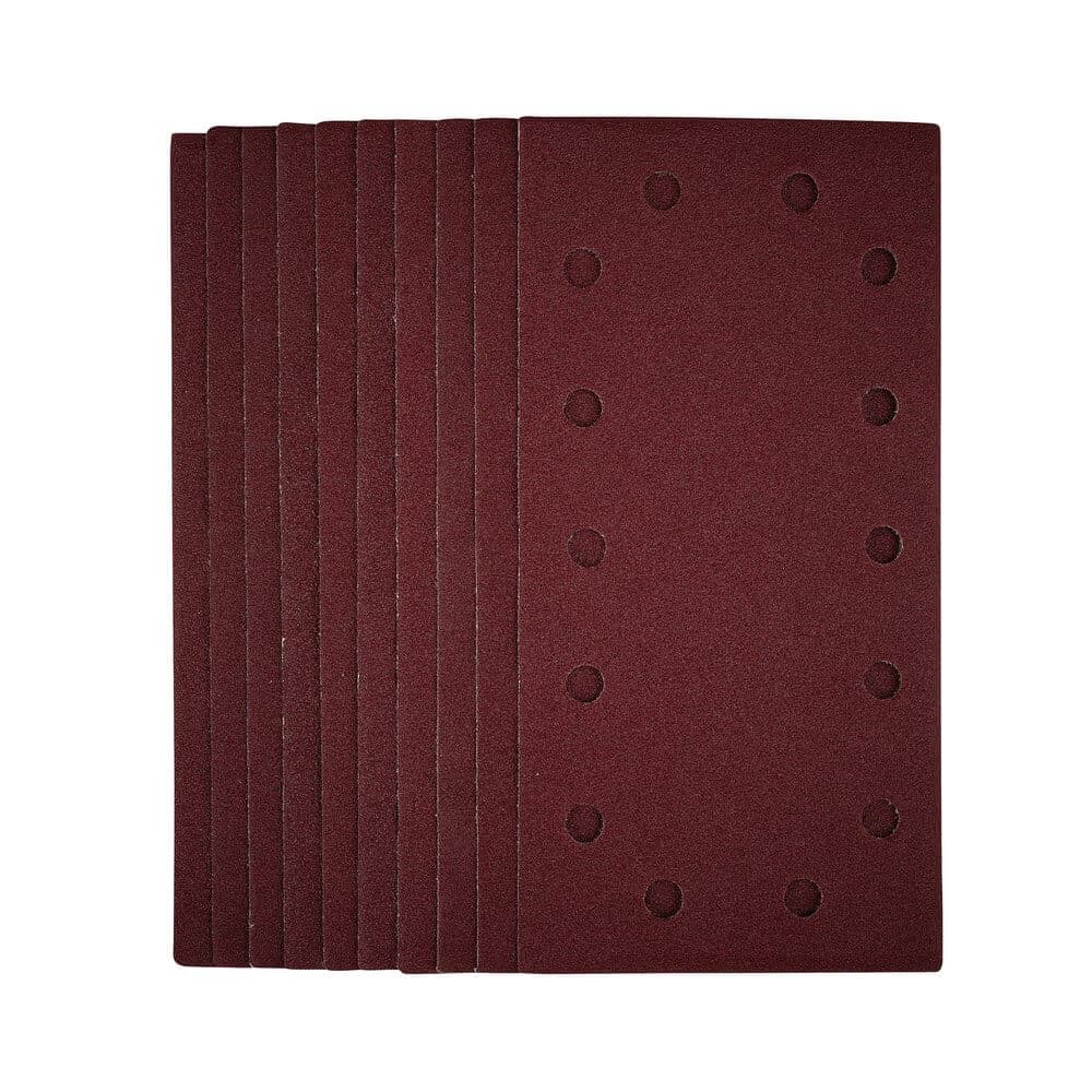 Draper 55863 1/2 Sanding Sheets With Hook And Loop 115 X 230Mm 80 Grit (Pack Of 10) each 1