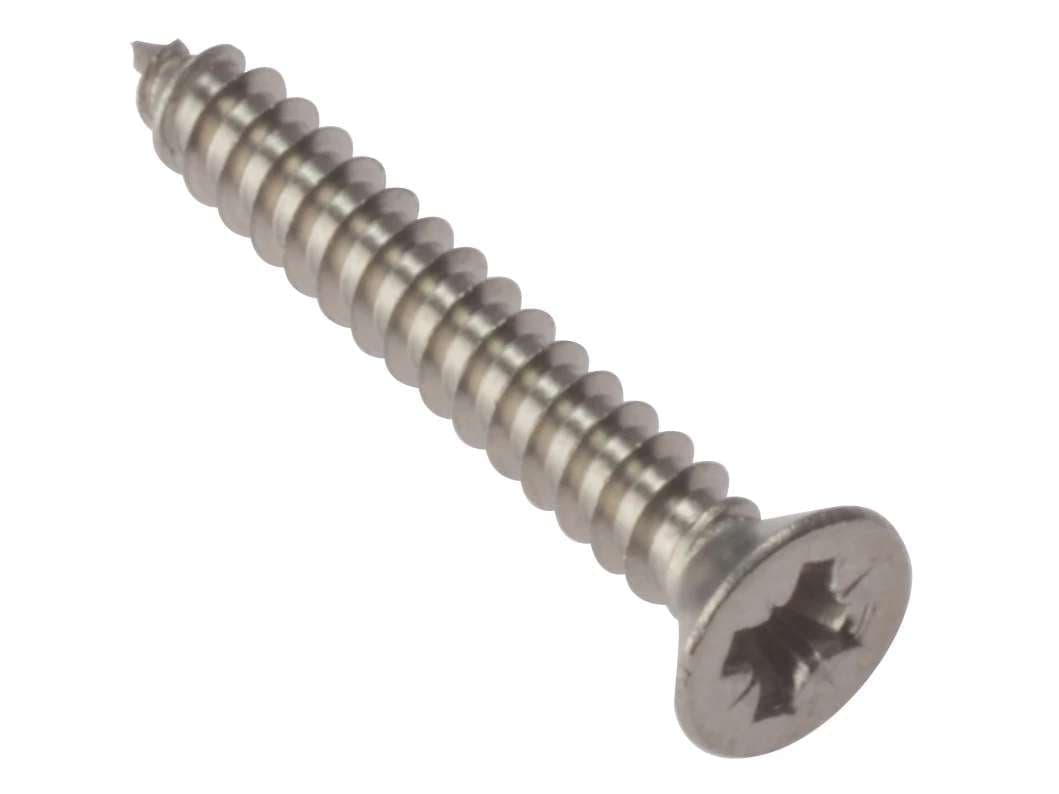 Fandf STCSK110SS Self Tapping Screw - Countersunk Head - A2 Stainless Steel 1in X 10 (Box Of 100)