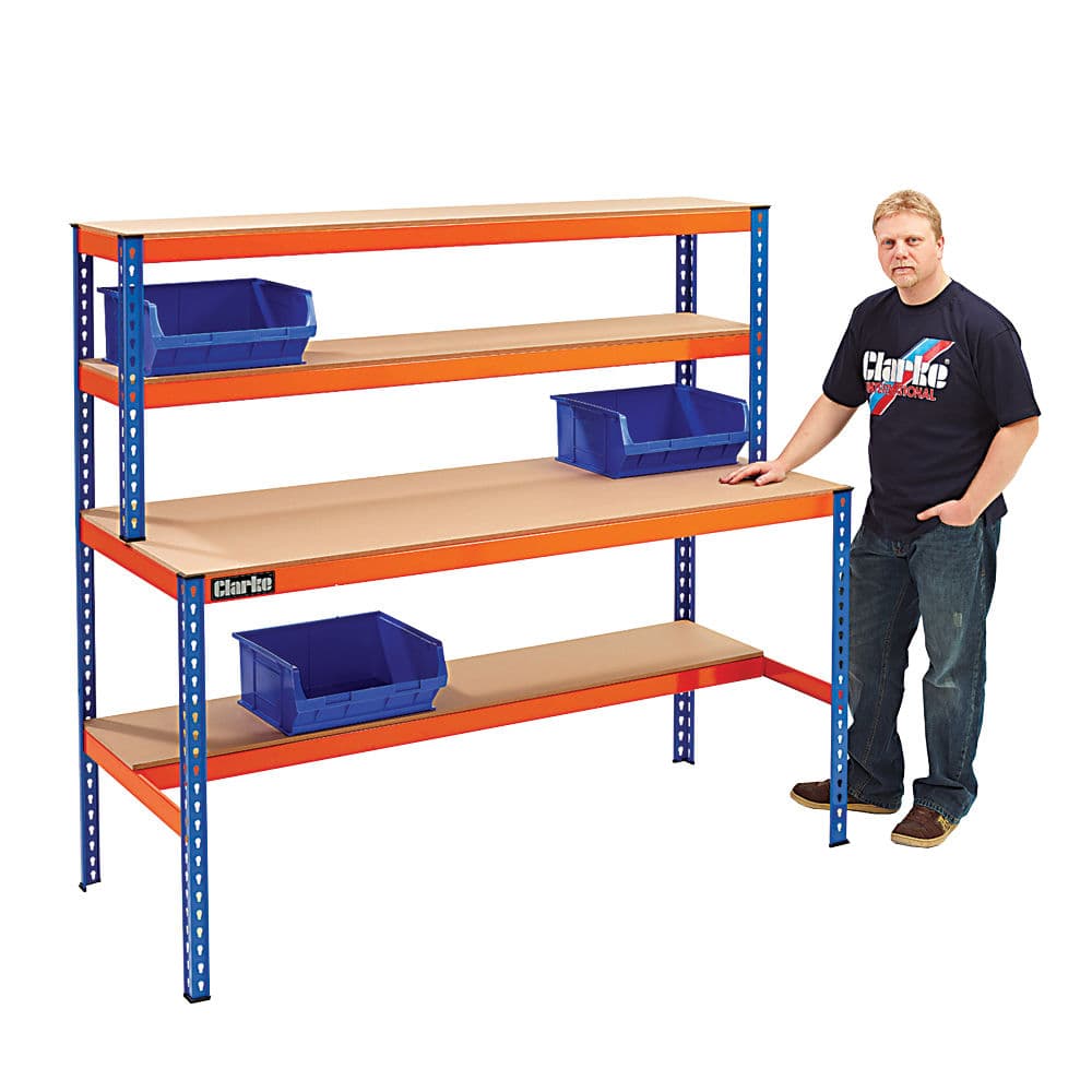 Clarke 7637882 Cwb450Ws Heavy Duty Boltless Workstation
