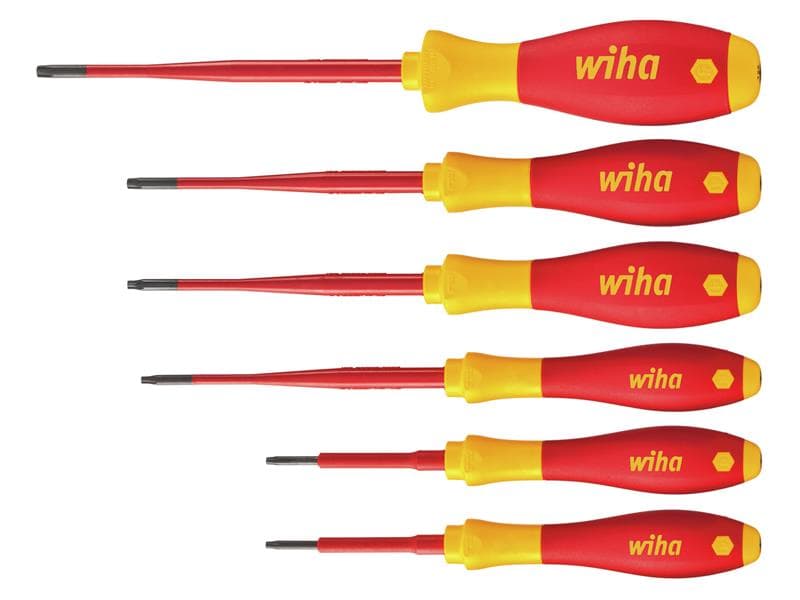 Wiha 36558 Softfinish® Electric Slimfix Torx® Screwdriver Set 6 Piece