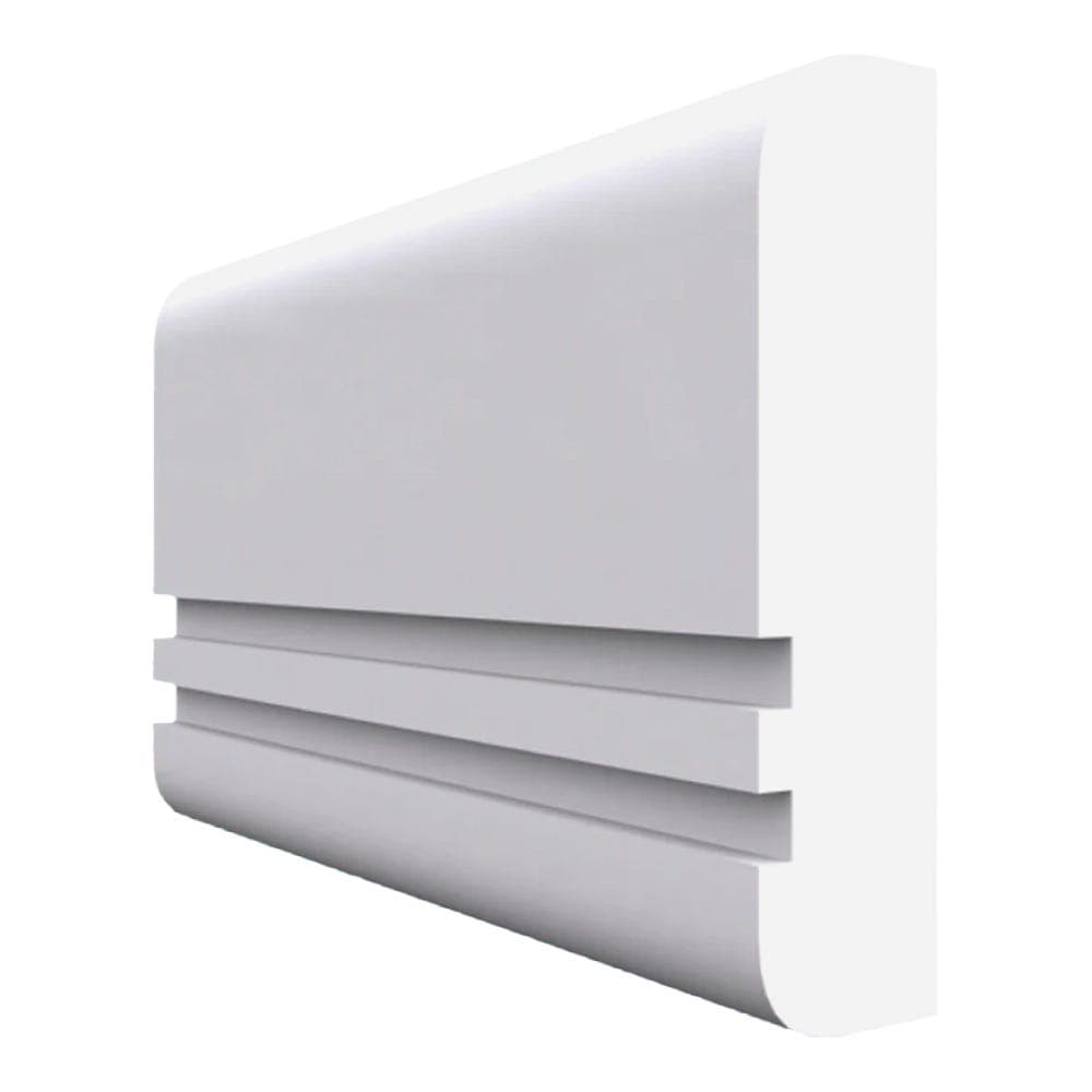 Bullnose Grooved 2 MDF Dado Rail Unprimed 4200mm x 95mm x 18mm