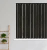 Guardian 89 Jet Black Electric Vertical Blinds Polyester