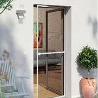 Hinged Fly Screens For Doors | 100cmx210cm | White | Value