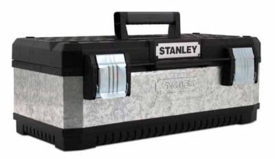Stanley 26in Galvanised Metal & Plastic Toolbox