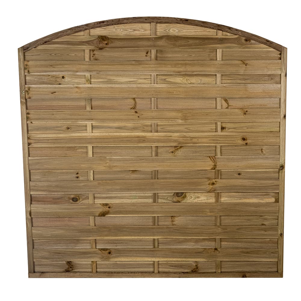 Pressure Treated Decorative Dome Top Fence Panel 6ft x 6ft Pack of 5