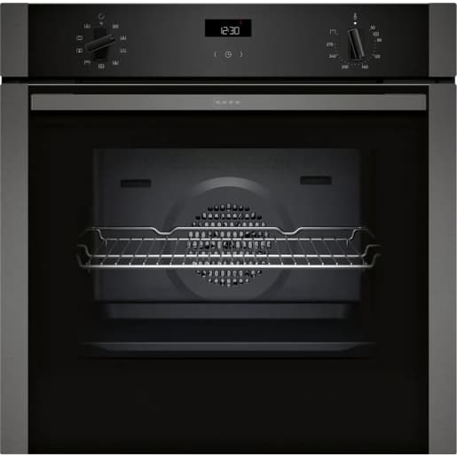 NEFF N50 Single Oven Black with Grey Trim - B1ACE4AG3B