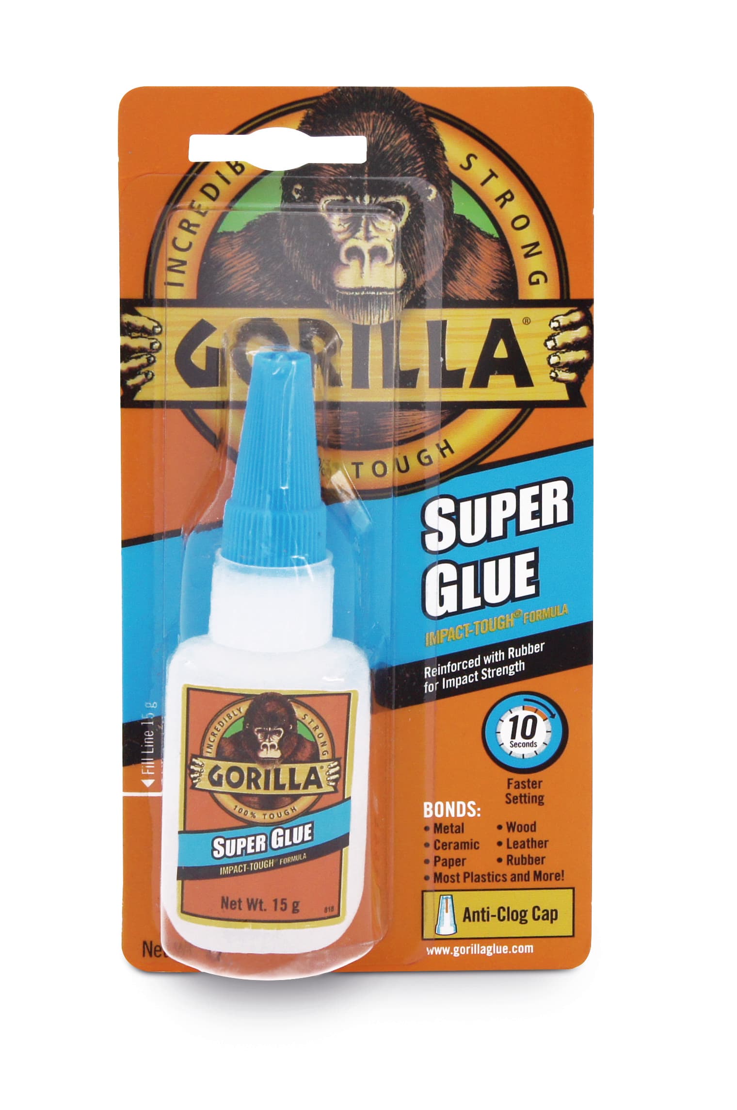 Gorilla Super Glue 15g Clear