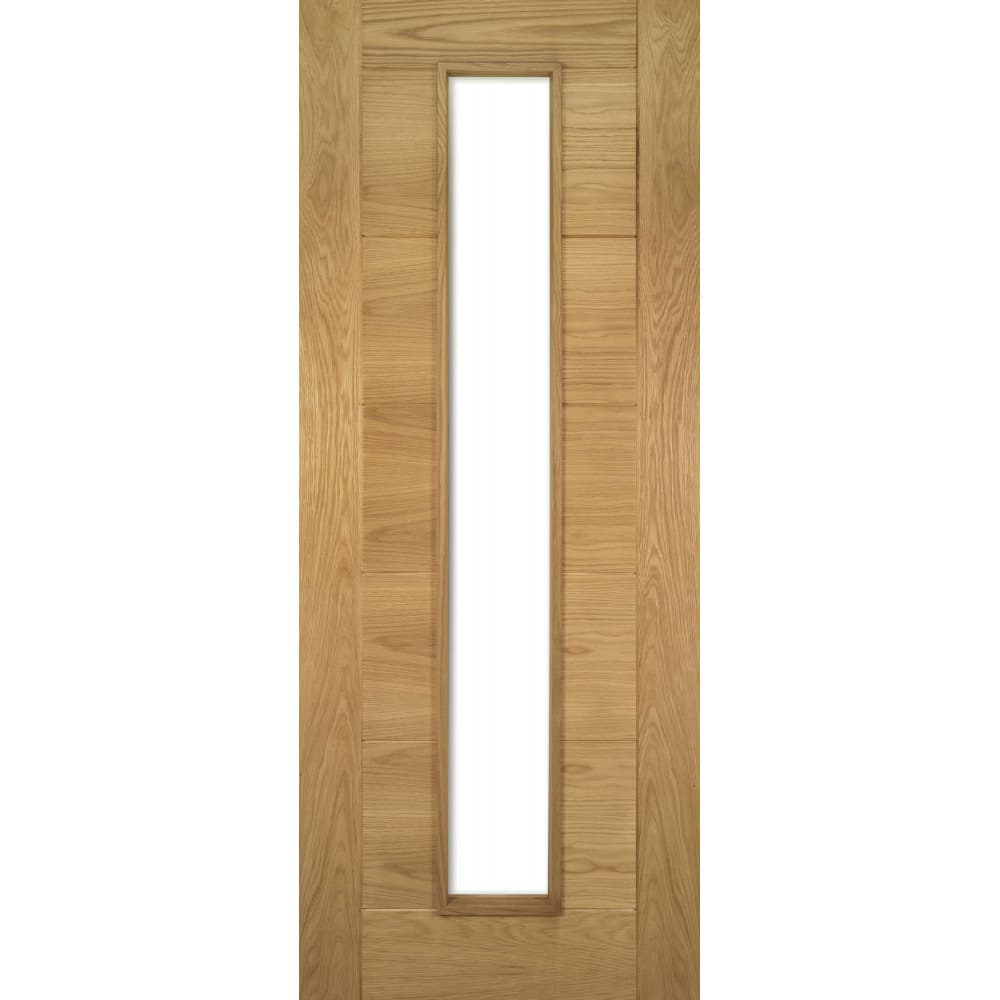 Deanta Seville Prefinished Oak Glazed 1 Lite Fire Door 30m 2040mm x 726mm x 45mm