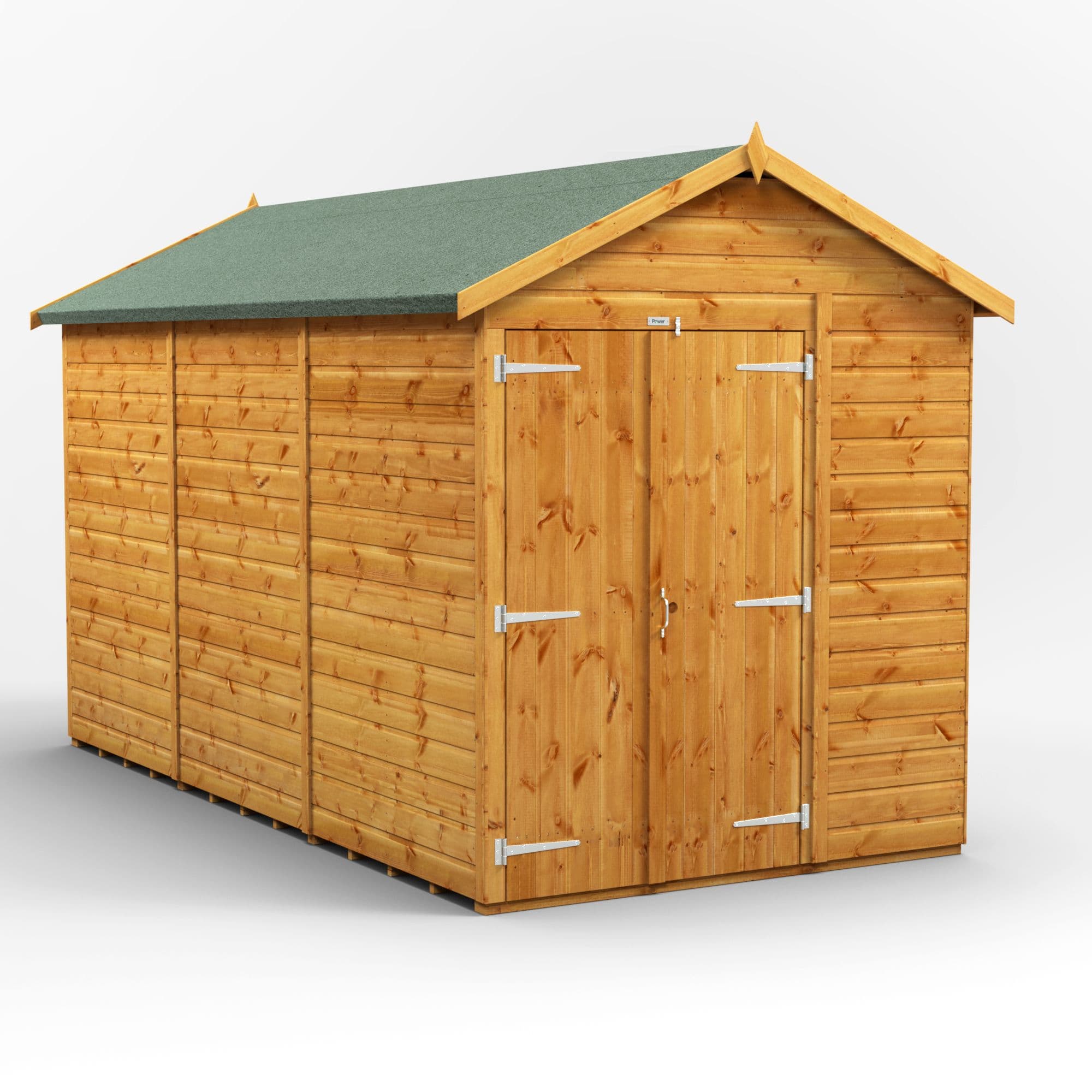 12 x 6 Power Windowless Apex Double Door